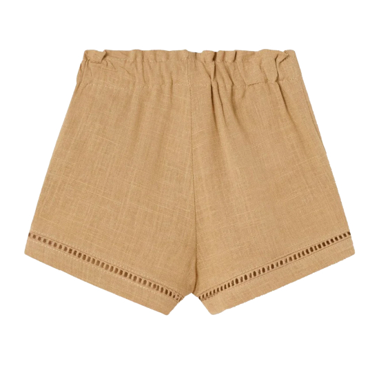 MAYORAL BEIGE BABY GIRL SHORTS LINEN