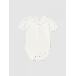 MAYORAL WHITE BABY GIRL COVERALL 