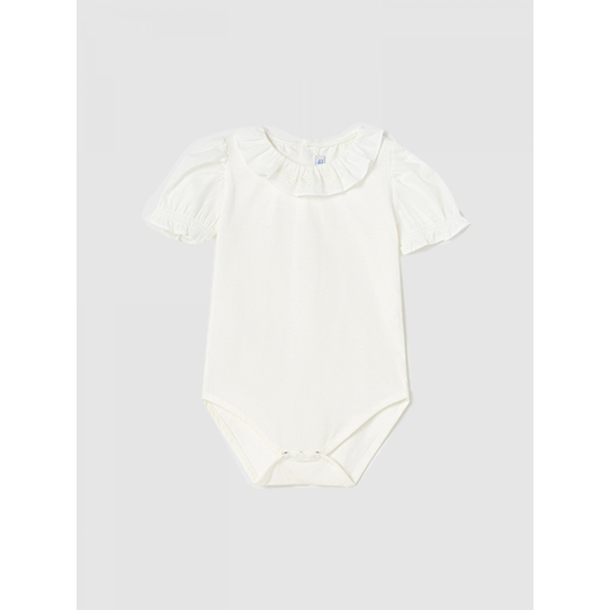 MAYORAL WHITE BABY GIRL COVERALL 