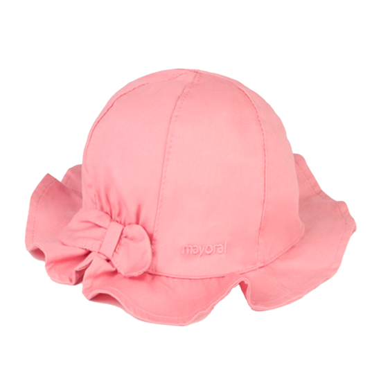 MAYORAL GIRL PINK HAT WITH RUFFLES