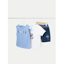 MAYORAL BABY BOY BLUE & WHITE 3 PACK SET