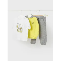 MAYORAL BABY BOY YELLOW & GREY SET 