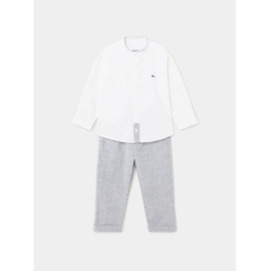 MAYORAL BABY BOY WHITE SHIRT & GREY PANTS