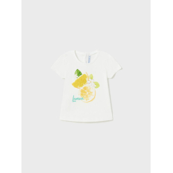 MAYORAL BABY GIRL WHITE & YELLOW T-SHIRT