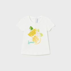 MAYORAL BABY GIRL WHITE & YELLOW T-SHIRT