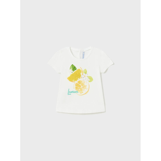 MAYORAL BABY GIRL WHITE & YELLOW T-SHIRT