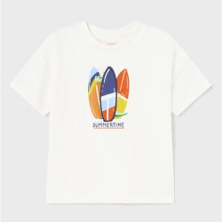 MAYORAL WHITE T-SHIRT WITH PRINT