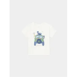 MAYORAL BABY BOY WHITE T-SHIRT WITH PRINT