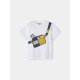 MAYORAL WHITE T-SHIRT WITH YELLOW POCKET