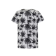 WHITE T-SHIRT WITH BLACK PALM TREES