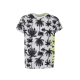 WHITE T-SHIRT WITH BLACK PALM TREES