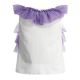 T-SHIRT WHITE WITH PURPLE TULLY