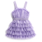 GIRLS PURPLE TULLY DRESS