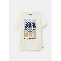 T-SHIRT WHITE WITH PRINT FOCUS