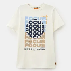 T-SHIRT WHITE WITH PRINT FOCUS