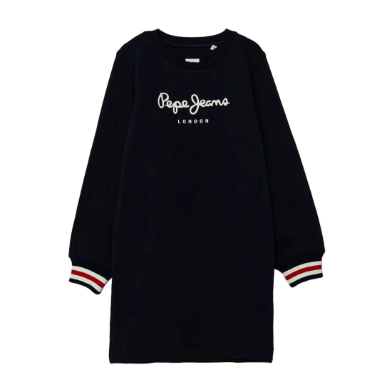 PEPE JEANS BLUE SWEATSHIRT WITH WHITE LOGO 