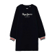 PEPE JEANS BLUE SWEATSHIRT WITH WHITE LOGO 