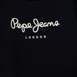 PEPE JEANS BLUE SWEATSHIRT WITH WHITE LOGO 