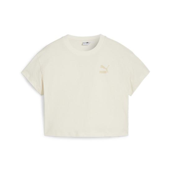 BEIGE PUMA CROPPED T-SHIRT 