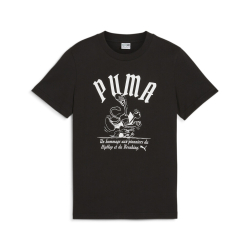 PUMA BLACK BLOUSE WITH WHITE PRINT