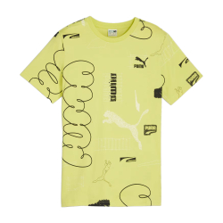 T-SHIRT YELLOW WITH BLACK LOGO