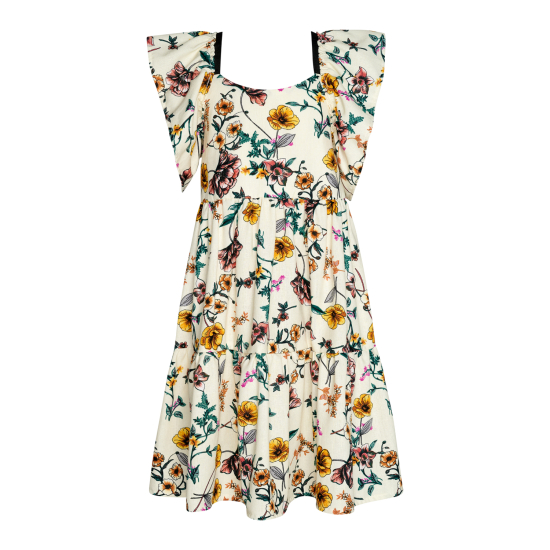 GARDENIA 3 LAYERS DRESS 