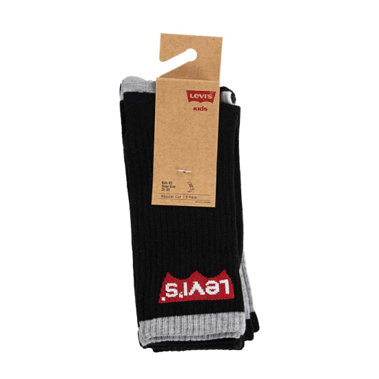 LEVI'S BOY 3 PACK SOCKS WITH LOGO