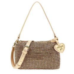 GUESS HANDBAG WITH GOLD RHINESTONE